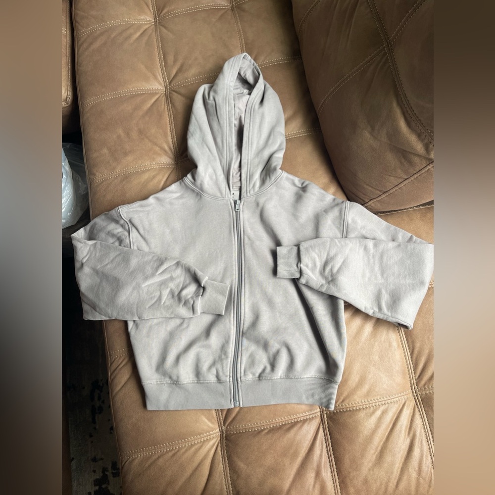 SKIMS Outdoor Zip Up Hoodie - Pacific
